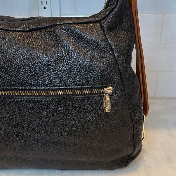 Valentina Bag Purse Handbag Leather Italian Pebbled Convertible Strap Shoulder - Picture 8 of 16